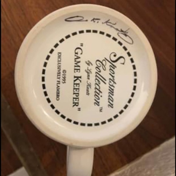 Sportsman Collection Kaatz signed Game Keeper Coffee mug cup Rare Dog Vintage 95 - Picture 8 of 10